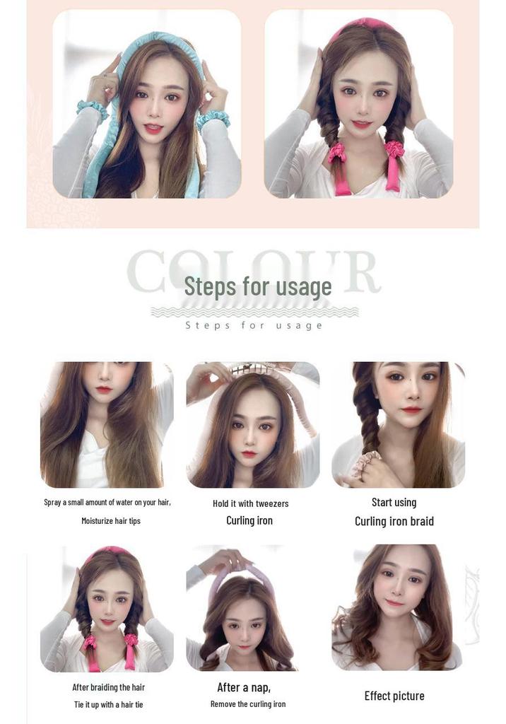 No-Heat Sleep Curling Rod: Foam Sponge Wave Styling Tool
