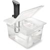 EVERIE Sous Vide Container 12 Quart EVC-12 with Collapsible Hinged Lid Compatible with Anova Nano or AN500-US00 or Anova Pro 3.0 or Anova Mini, Also