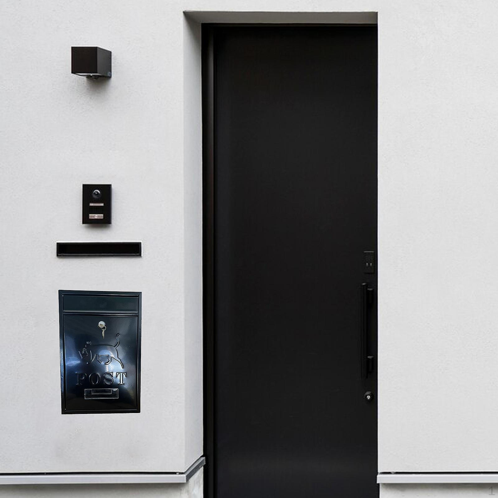 

Сборка почтового ящика Mailboxable для почтового ящика Windpot для наружной двери чёрный