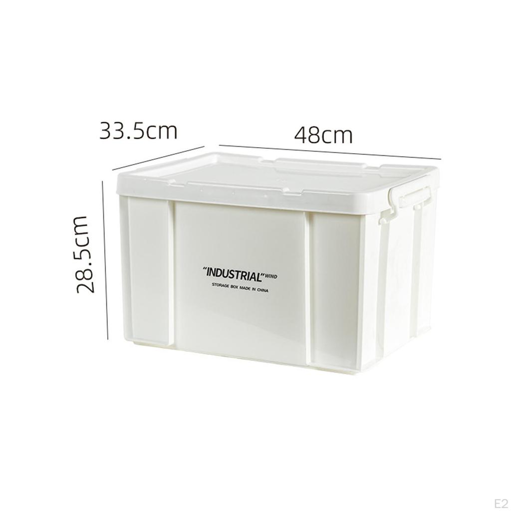 Camping Storage Box Organizer with Lid Space Saving for Organizing Industrial Bin