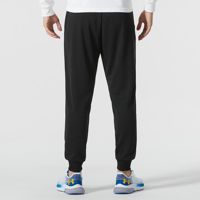Under Armour Solid Color Crew Neck Sweatshirt And Cuffed Long Pants Casual Sports Set Men Sets White Black 22600307-100+23600704-001