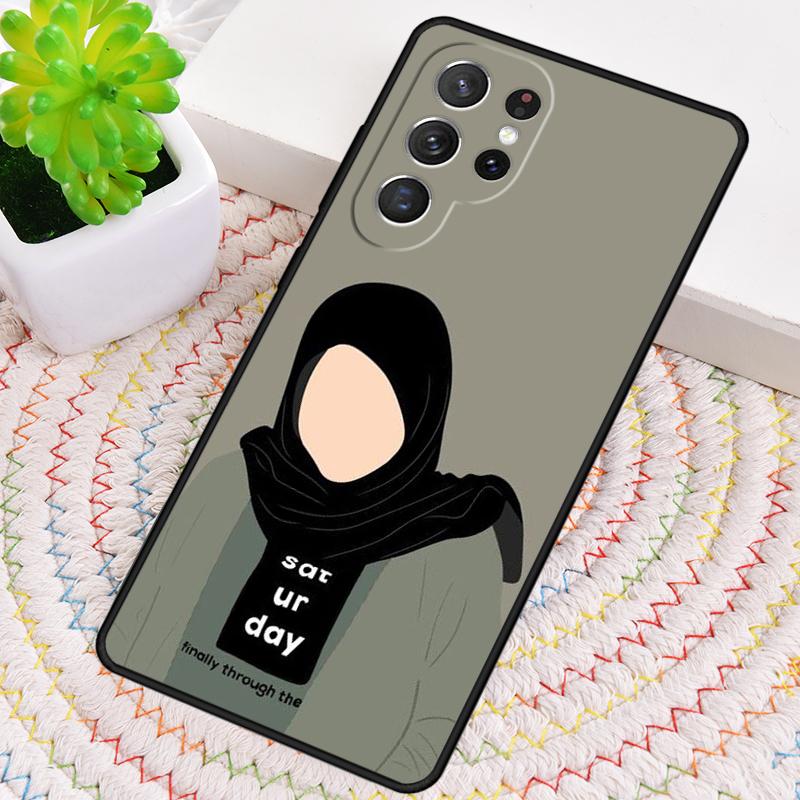 Islamic Muslim Hijabi Girls soft Silicone Phone Case For Samsung Galaxy note 10 pro S26 S25 S24 S23 S22 S21 Plus Ultra Cover