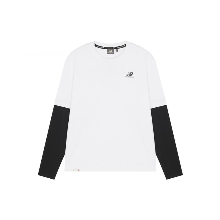 New Balance Classic Long Sleeve Tee Asia Sizing White Black Unisex 5DC16063-WT S