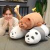 Very Soft We Bare Bears Plushes Stuffed Animal Panda Ice Bear Brown Bear Plush Toy Comfortable Sofa Bed Pillow Gifts Kids Girl