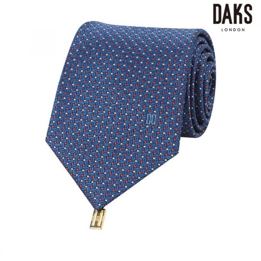 DakS Men S Blue Silk 100 Micro Dot Allover Tie Dmg1acf1249b1 Blue/000