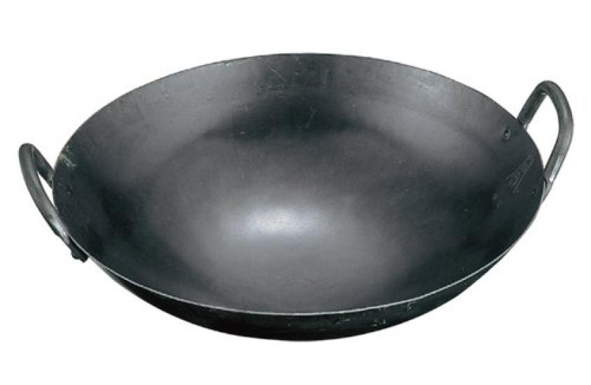 Yamada Iron Hand-Forged Chinese Wok, 42cm (1.2mm Plate Thickness)