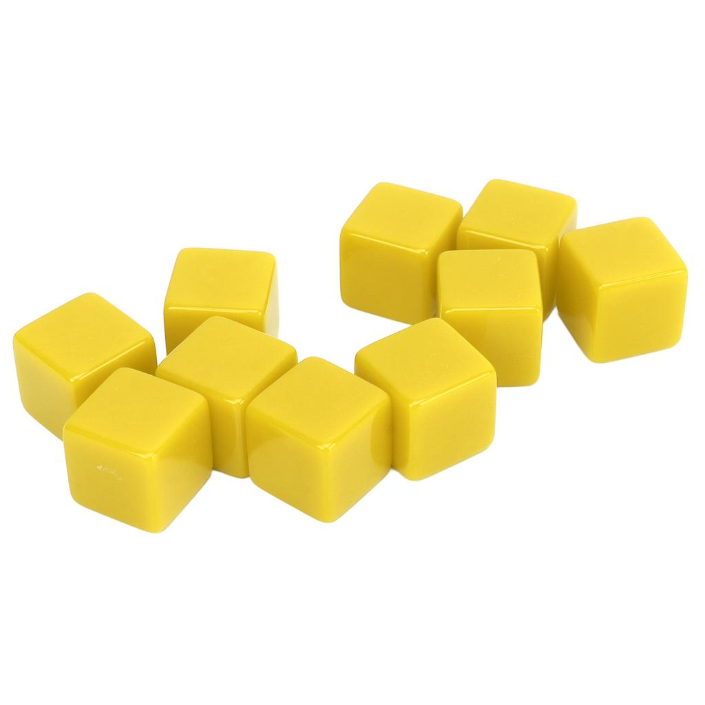 30 Pcs 16mm Dice Set Six Sided Blank Dice Write On Game for Math Teaching Education