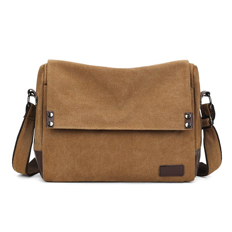 

Fashion Men Bags Shoulder Bag Durable Canvas Crossbody Bag For Men Stylish Leisure Men Satchels Shoulder Bags Hobos 33cmX25cmX14cm