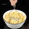 Large Gap Potato Masher 2 Pcs Stainless Steel Heavy Duty Integrated Kitchen Fine Holes Tool with Ergonomic Handle for Avocados Beans Fruit Vegetables