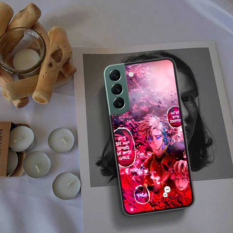 Blue Lock Anime Phone Case For Samsung Galaxy S22 S25 Ultra S21 S10 Plus S26 Edge S20 S23 S24 FE Cover Silicone Soft TPU Cle