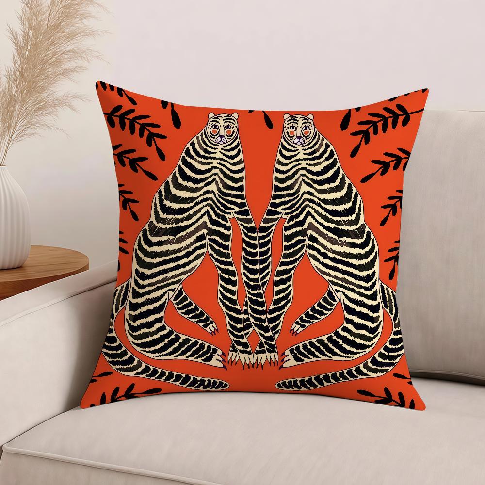 Art Geometric Animal Pattern Pillow Case Office Cushions Suitable For Sofa Car Bedroom Decorative Cushion Cover
