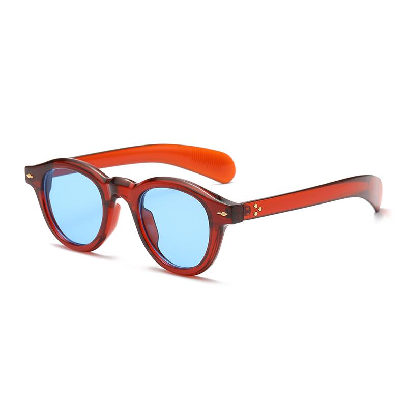 

European and American Fashion Oval Leopard Print Sun Glasses Retro Rice Studded Glasses Ins Men WOMEN S Versatile Sunglasse