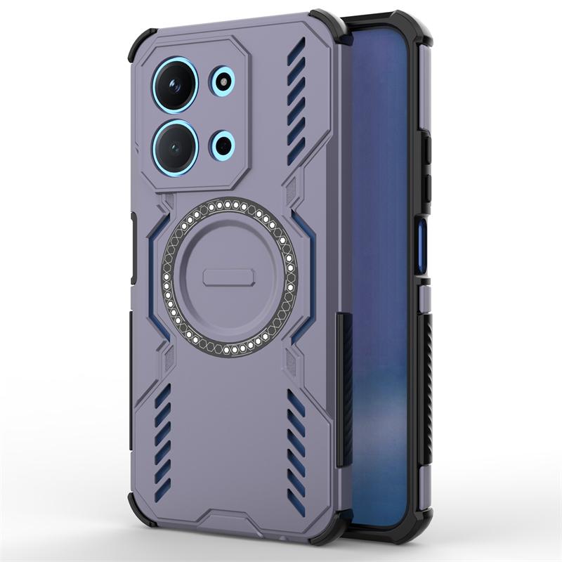 Armor Case For Xiaomi Redmi 15C Magnetic Adsorption Wireless Charge Back Cover For Redmi 15C Case For Redmi 15C Case 6.9 Inch