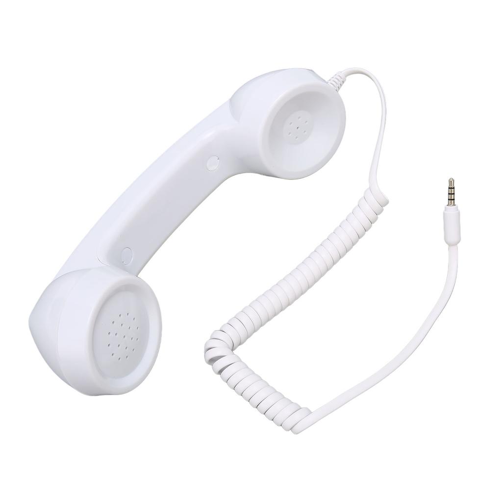 Retro Phone Handset Multifunction Radiation Proof Handheld Cell Phone Receiver for Mobile Phones Computers