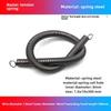 1.0mm Yellow Spring Steel Tension Spring with Hook Clamp for Mop Brake Binding Machine
