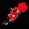 Pearl Leaf New Year Festival Hairpins Chinese Hanfu Hair Clips Duckbill Clips Women Barrettes