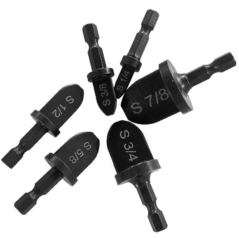 6-delt sett med trekantet håndtaksrør ekspander svart tommers rørholder Klimaanlegg Kobberrør utvidelsesverktøy Kobberrør fakkel