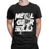 Men T-Shirt Metal Gear Solid Vintage Pure Cotton Tees Short Sleeve  T Shirt Round Neck Clothing Adult