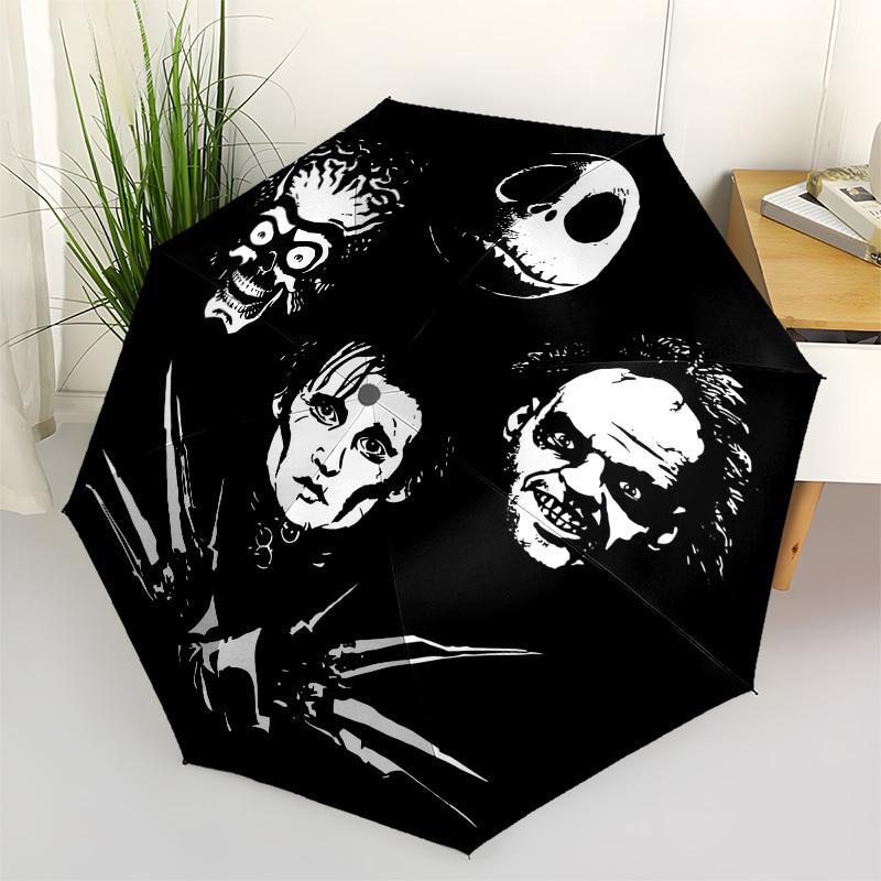 

1pc Horror Movie Characters Umbrella with Plastic Handle,Suitable for All Seasons Home Travel Outdoor UmbrellaM1344