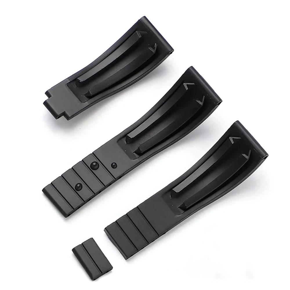 20mm TPU Silicone Bracelet for Rolex Submariner Watch Band for GMT Daytona Oyster Flex Metal Buckle Replacement Strap 20MM