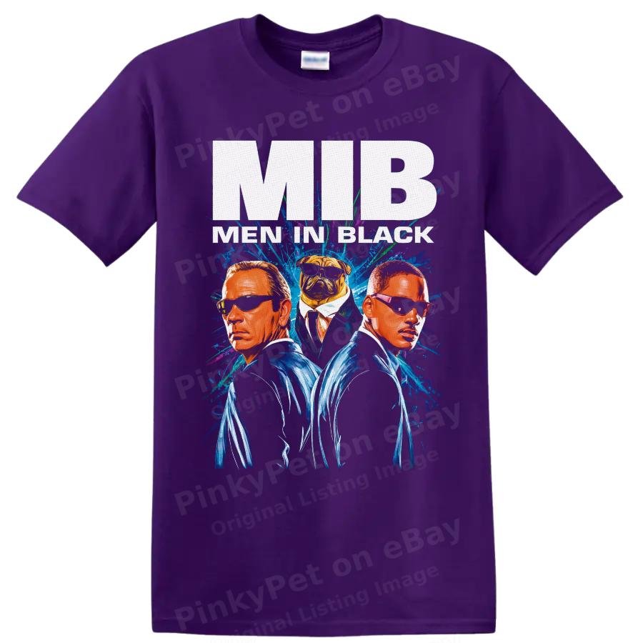 Men In Black Agents Kay Jay T Shirt Alien Movie Fan Graphic Retro Art Print Tee