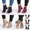 Stylish Womens Block High Heels Sandals Peep Toe Chunky Ankle Strap Boots Shoes For Every Occasion