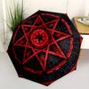 Stained Star Mandala Umbrella, Portable 3-Fold Umbrella for Men & Women,Christmas Gift ES131