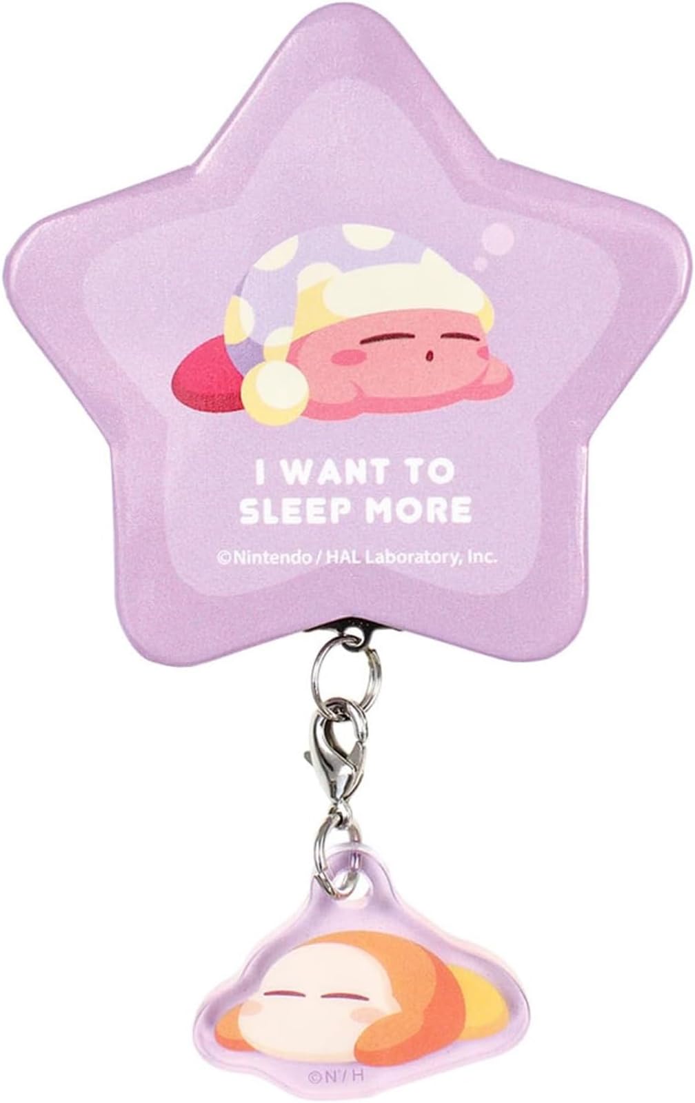 

T s Factory Кирби Уоддл Ди Звездообразная жестяная значок с подвеской, Спящий фиолетовый, Прибл.. В110 x Ш60 x Г5мм (HK-554511) 2-Pack