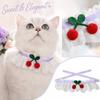 Lace Pet Collar with Neck Scarf and for Cats and Dogs Cute Accessories