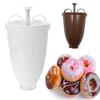 Portable Manual Waffle Dispenser Plastic Donut Maker Baking Machine DIY Tool