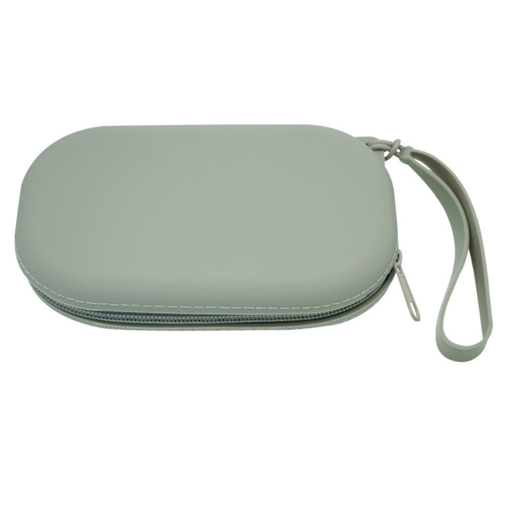 Silicone Cosmetic Storage Bag with Zipper Makeup Brush Holder Portable Makeup Pouch  Women