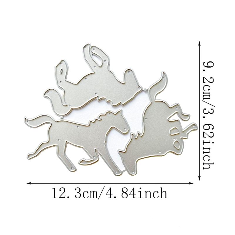 Horse Metal Cutting Dies for Card Making Scrapbooking Paper Craft DIY Template