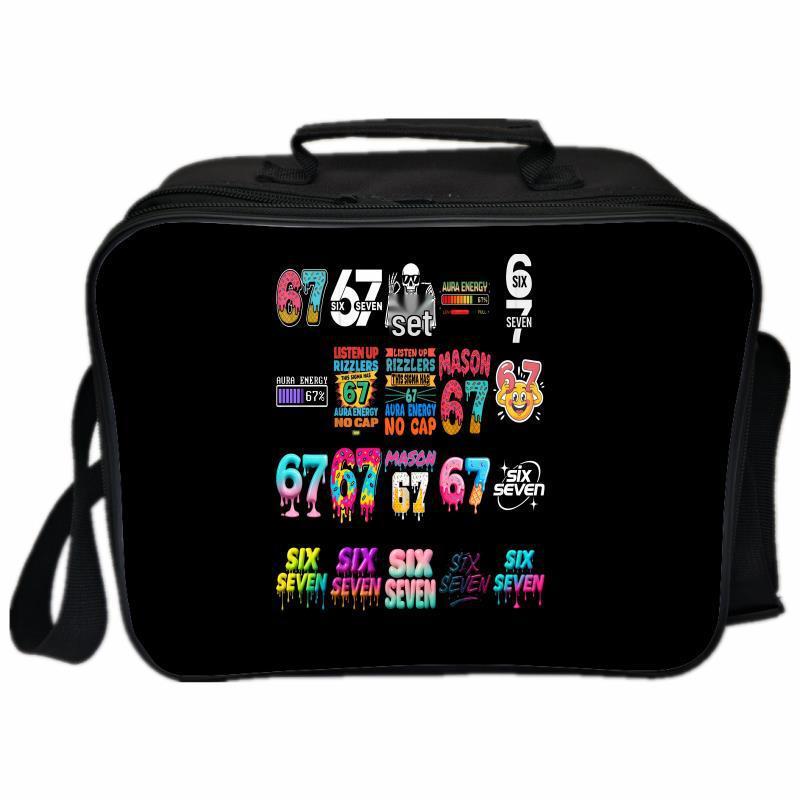Six Seven 67 Insulated Lunch Bag for Students - Perfect for School and Picnics