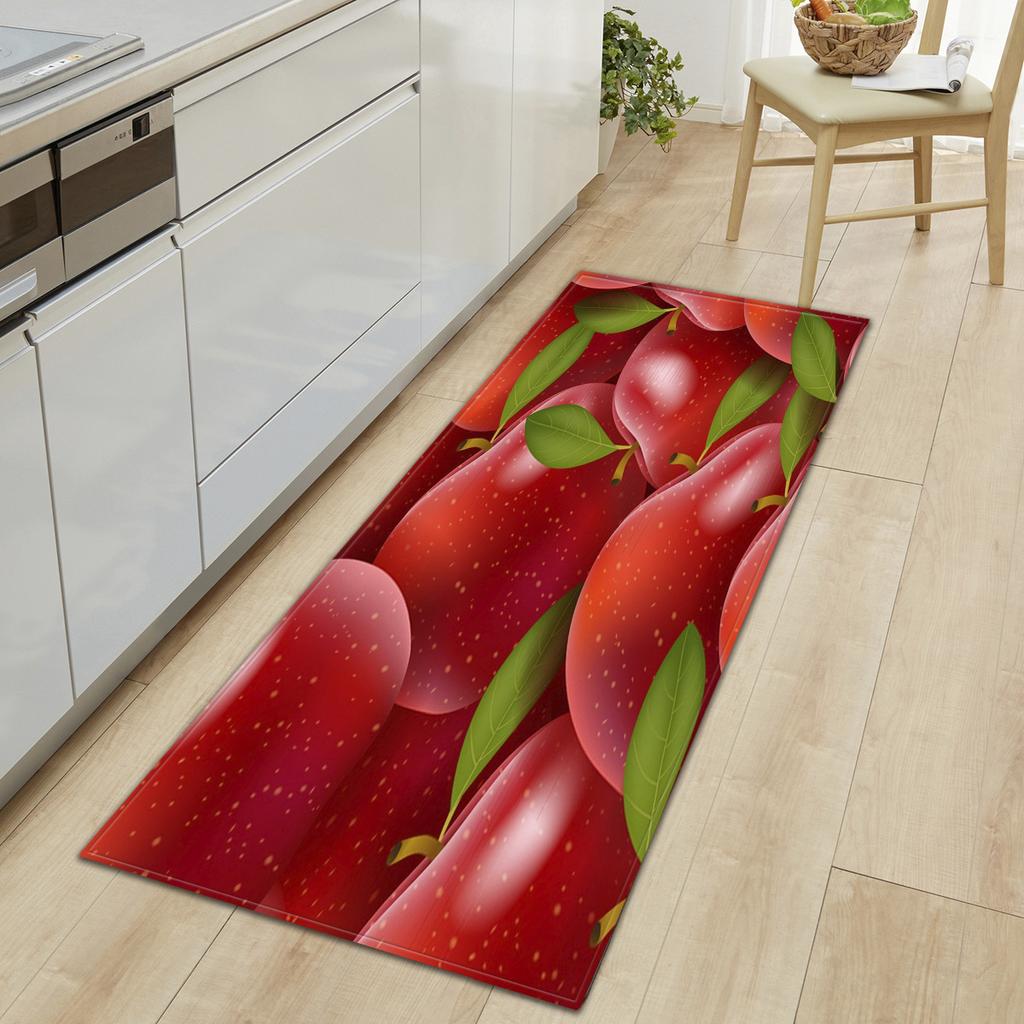 Cheap Fresh Fruits and Vegetables Kitchen Mat Soft Thickened Kitchen ...