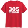 305 MIAMI Area Code Florida Skyline Beach Summer South Beach T Shirt Gift New