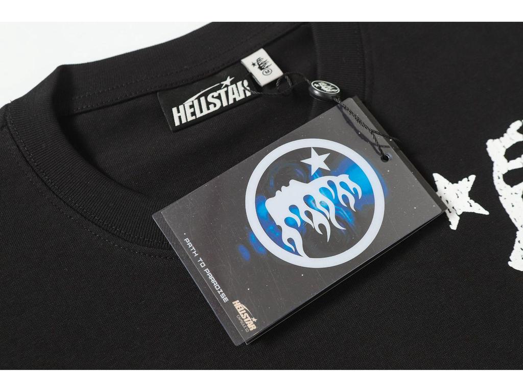 Cross 2025 Hellstar Trendy High Street Loose Long Sleeve Hoodie for Men & Women – Autumn Wear