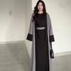 2025 summer, Europe and the United States close the waist and look thin, comfortable and versatile commuter long-sleeved crew neck cape top and pants