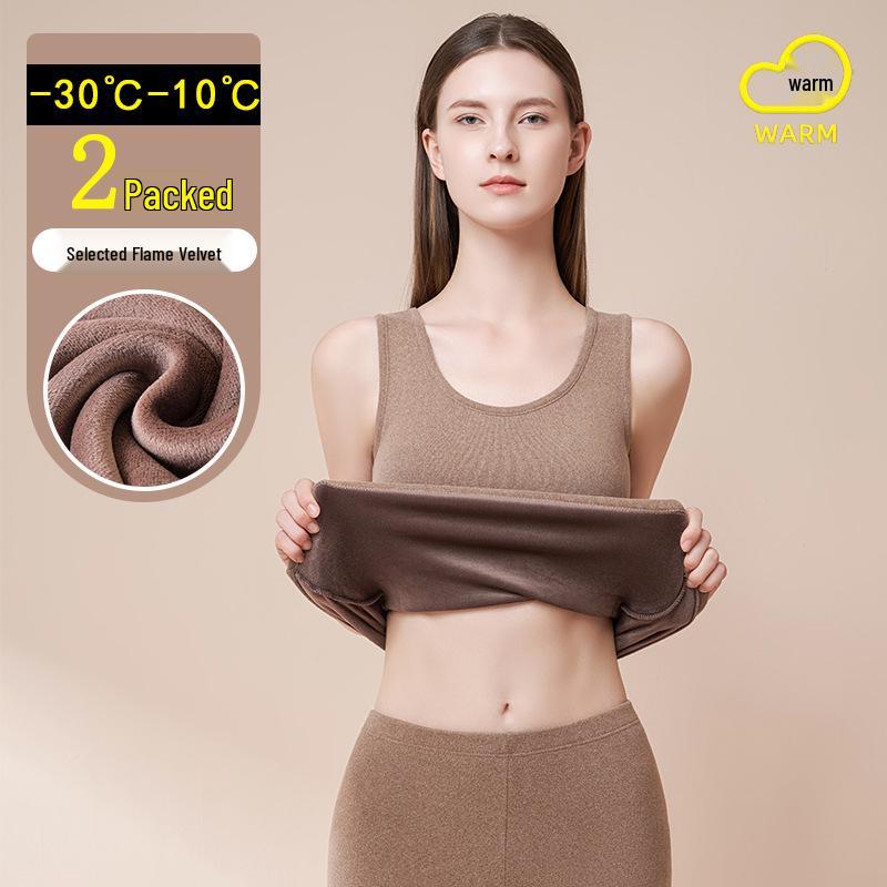 Women's Thickened Fleece-Lined Heated Vest for Winter
