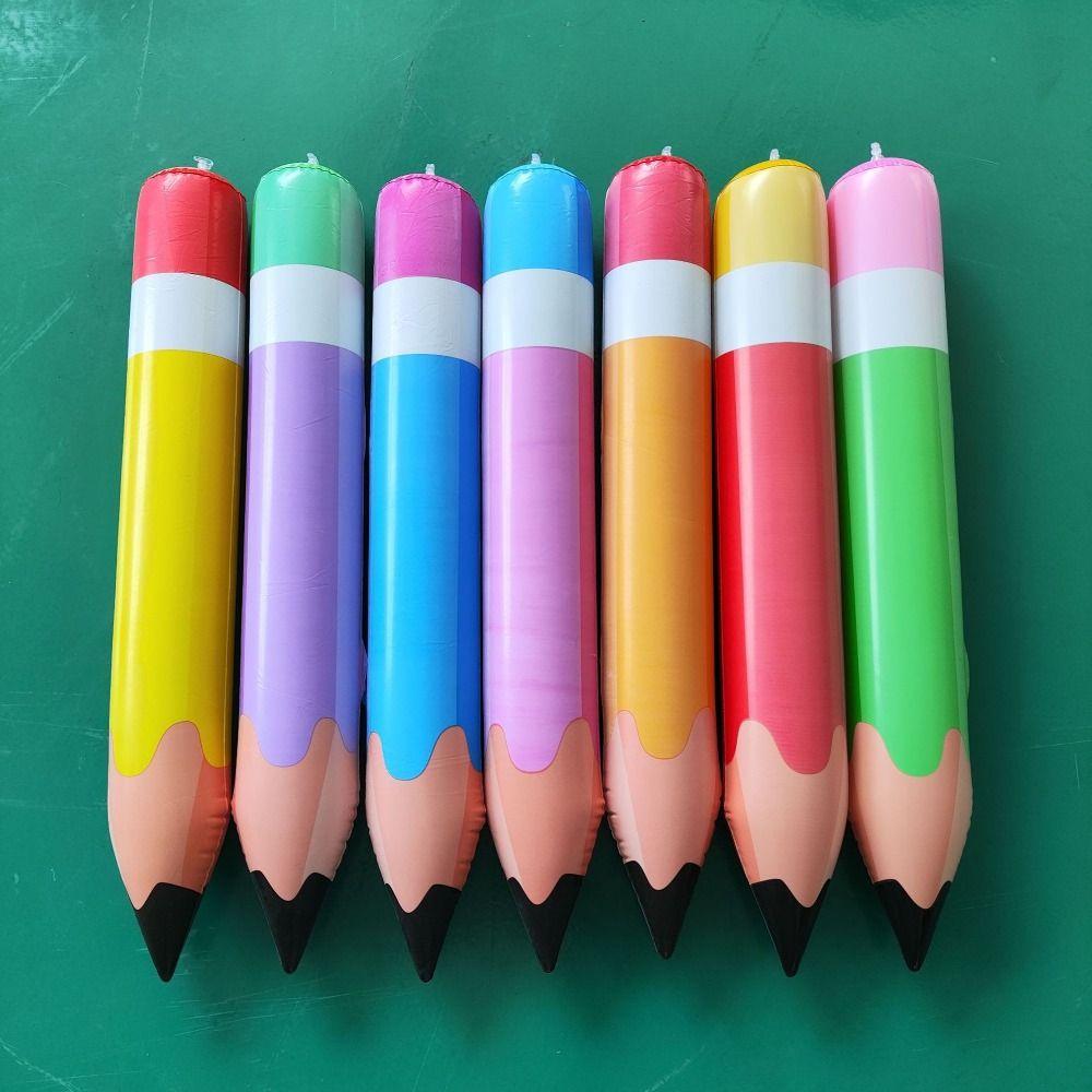 Cartoon Themed Designs Giant Pencil School Office Supplies Wooden Huge Inflatable Pencil Classroom Decor Creative Stationery
