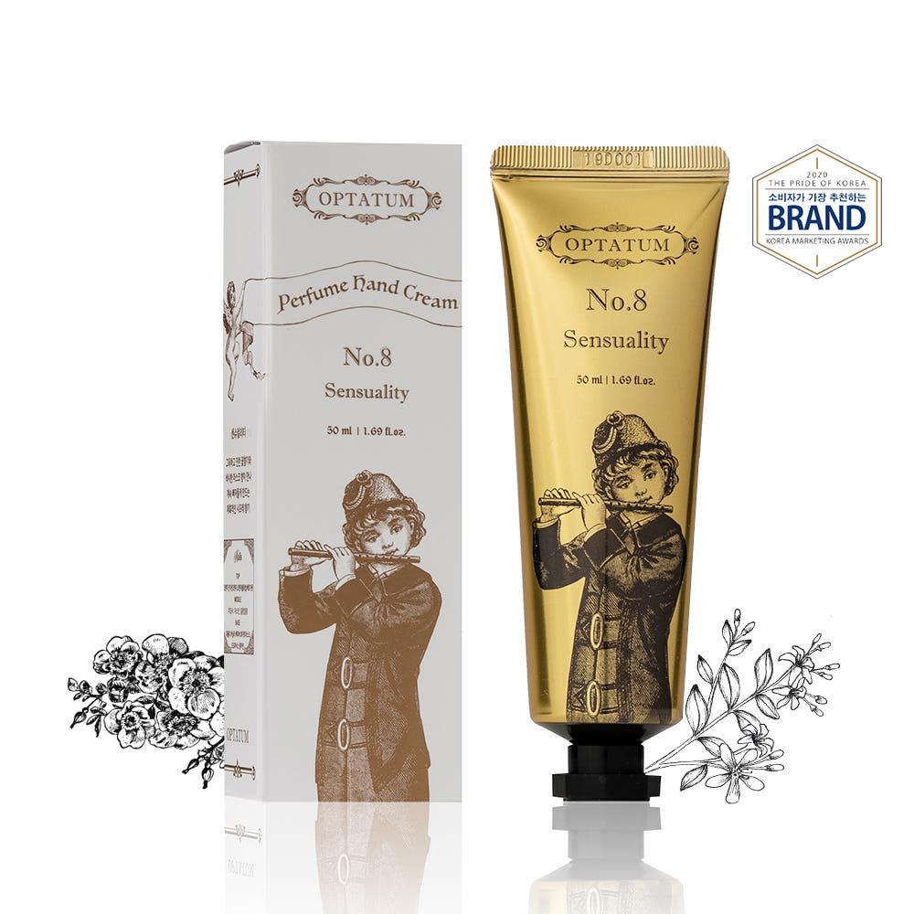 [OPTATUM] Official Vegan Perfume Hand Cream (50ml) - [K-BEAUTY] Luxury Niche Scent, Firming & Deep Moisture No.1 TANGY SURPRISE