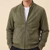 Autumn men's leather jacket, solid color stand-collar, loose and versatile men's leather jacket