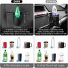 PU Leather Car Door Cup Holder Auto Drink Rack Storage Bin Organizer For Car Interior Back Seat Accessories Black Gray