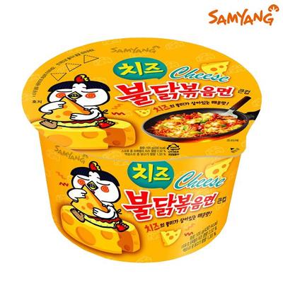 Samyang Ramen mit Käse-Hot-Chicken-Geschmack im Becher, 105 g (3 Optionen)