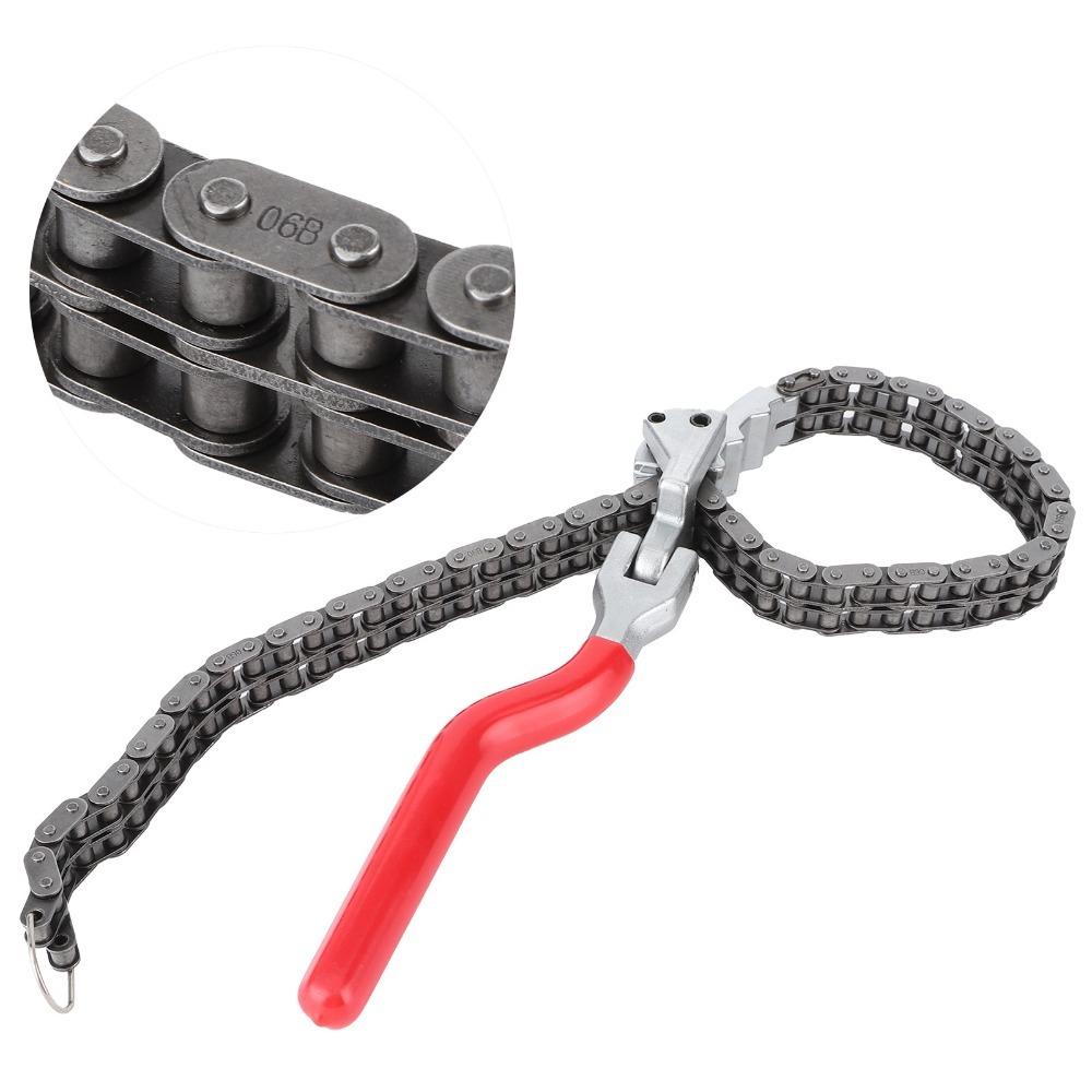 Chain Grip Chain Oil Filter Spanner Carbon Steel Oil Filter Removal Tool Oil Filter Removal