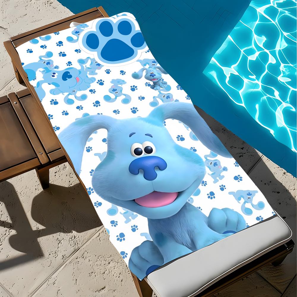Zeichentrickfilm Blue's Clues & You! Handtuch Handtuch Weich Pool Geschenk Für Reise Fitnessstudio Dusche Kühl Camping Schnelltrocknend Sport Großes Strandtuch