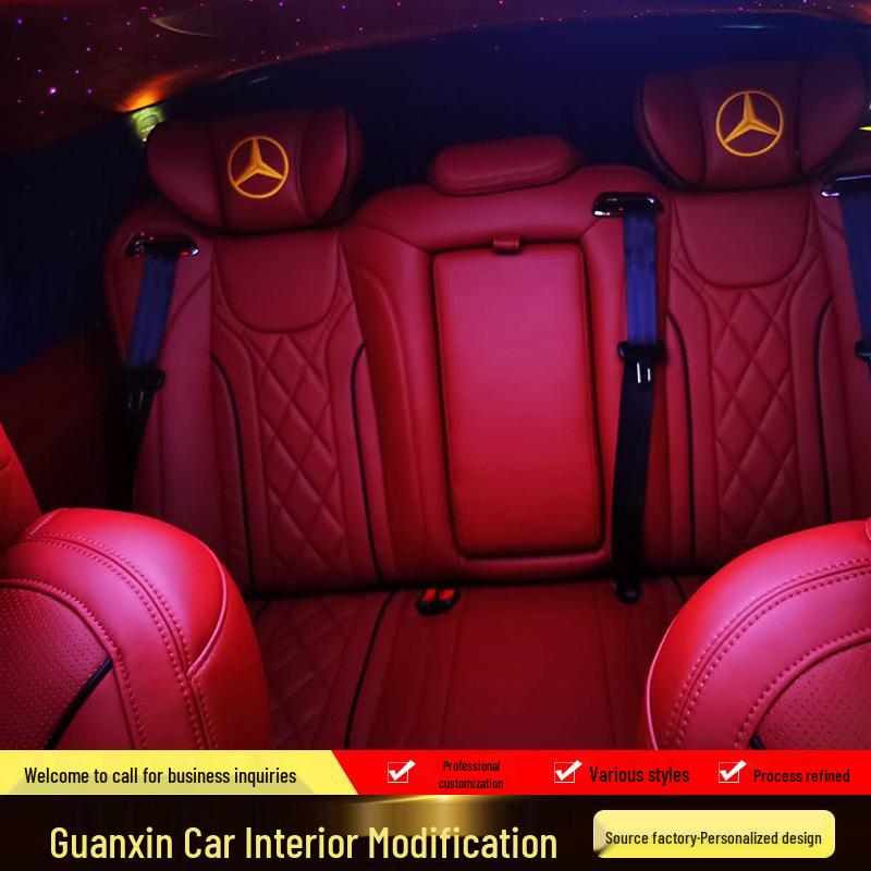 V260L Car Interior Renovation In Red Style