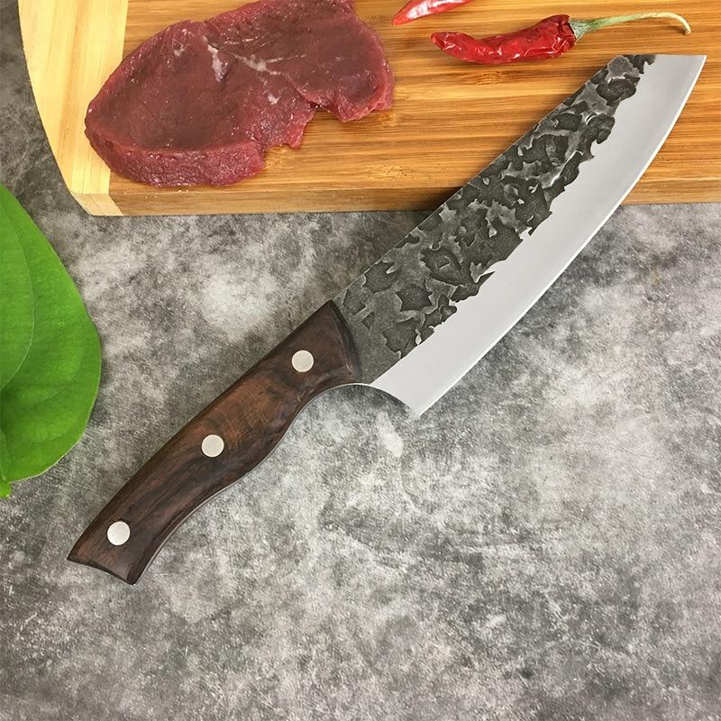 Forged Japanese Kitchen Knife Sashimi Sushi Beef Slicing Chopping Knife Chef Boning Butcher Cleaver Hunting Knife