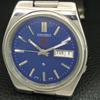 GENUINE VINTAGE SEIKO EXPO 70 AUTOMATIC JAPAN MENS BLUE DIAL WATCH A708782-1