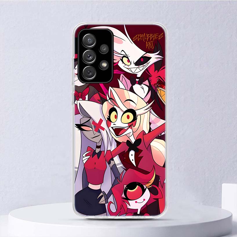H-Hazbin H-Hotel Angel Dust Soft Case For Samsung Galaxy A52 A42 A32 A22 A12 A02S Phone Cover A50 A51 A70 A71 A41 A31 A21S A40 A