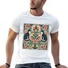 Elegant Feline Textiles: A Purrrfect Gift Idea for Cat Lovers T-Shirt Anti-Fade Casual Tee Shir